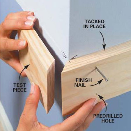 Practise cutting mitred corners if you're unsure