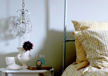 Chandelier bedside light