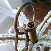 Chandelier bedside light