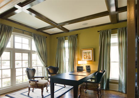 Elegance with coffered ceilings