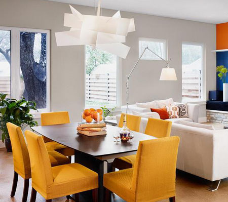 Decorating combined living spaces