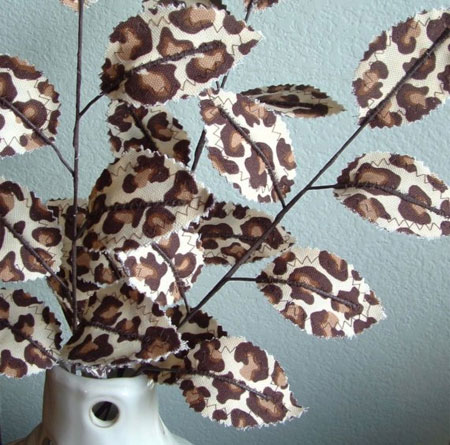 Create your own fabric floral arrangements