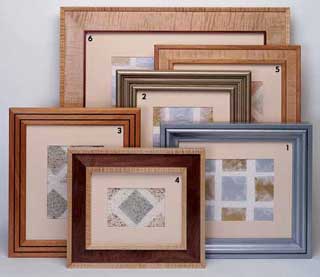 You can create your own picture frames for art and photographs