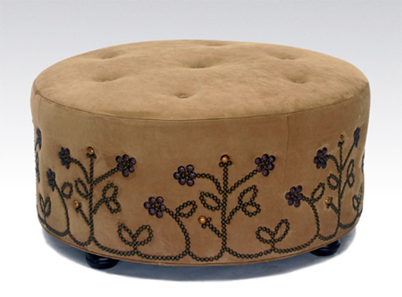 Add nailhead trim to upholstered furniture 