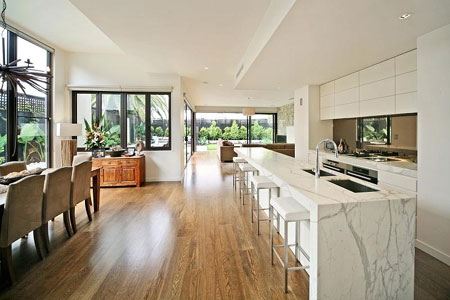 open plan living spaces in the home