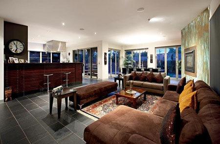 open plan living in a home