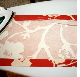 Add trim to plain curtains