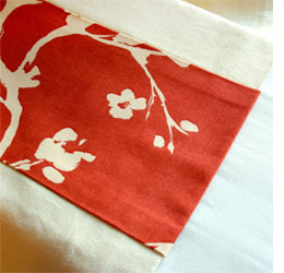 Add trim to plain curtains