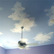 How to paint clouds on walls and ceilings