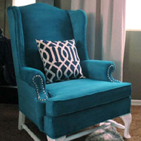 Use paint on upholstered furniture