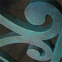 How to add verdigris faux effect or patina