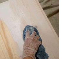 Whitewashing furniture and walls 