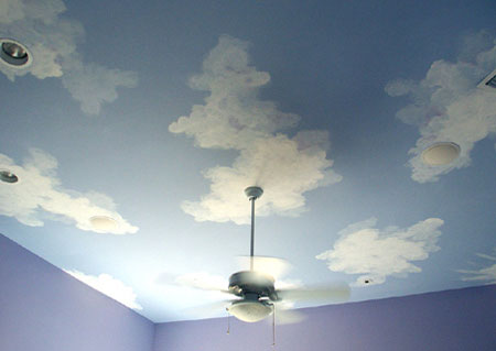 Home Dzine How To Paint Clouds On Walls Or Ceiling