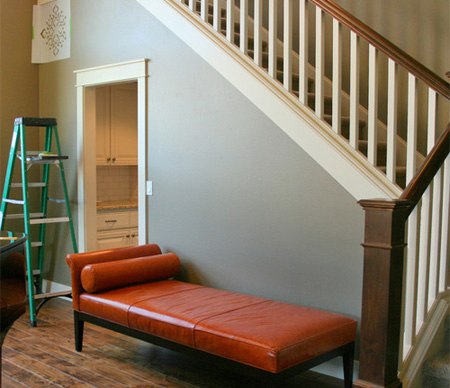 feature wall with stencils