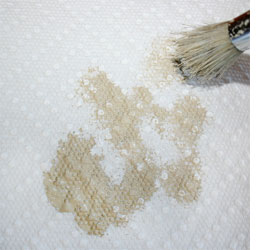 feature wall with stencils