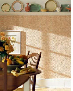 Easy wall texture with textured wallpaper 