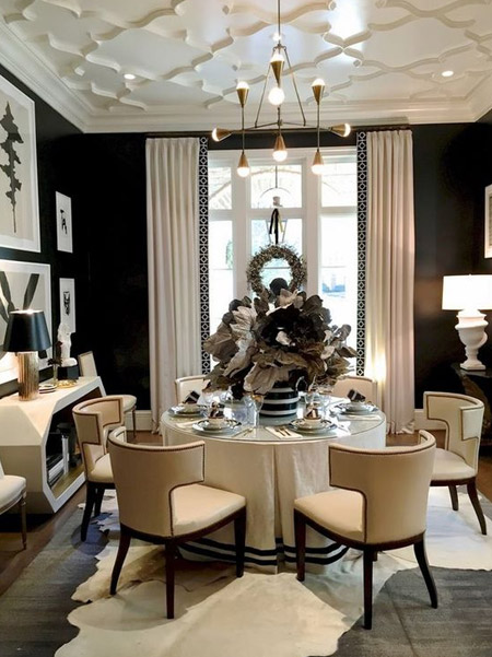 a dining room for entertaining family and friends 