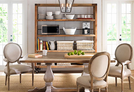 mismatched dining room decor