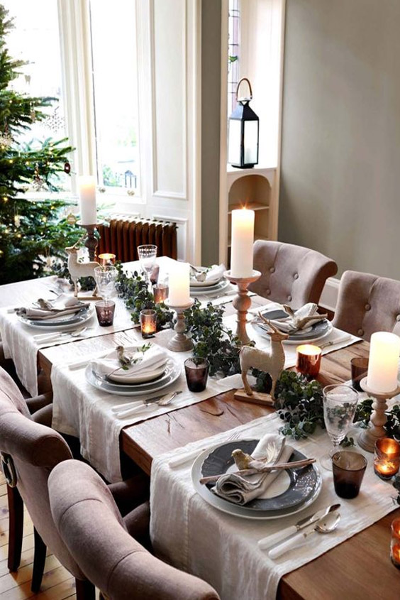 Set a table for entertaining