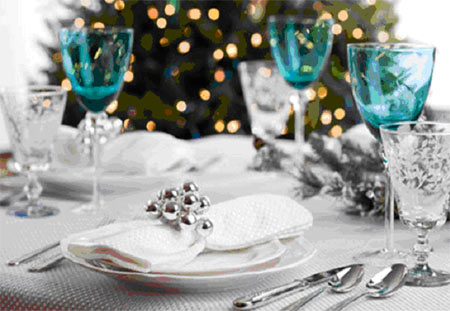 Set a table for entertaining festive ideas