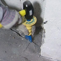 Repair cracks in concrete 