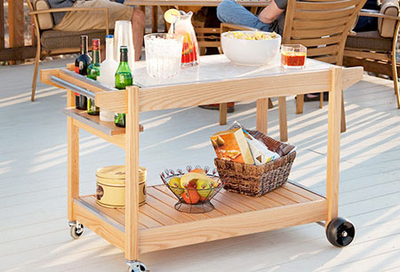 Make this DIY patio trolley