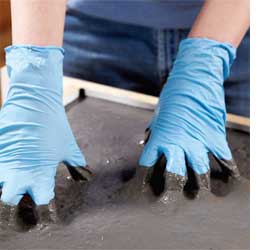 Concrete garden table 