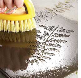 Concrete garden table 