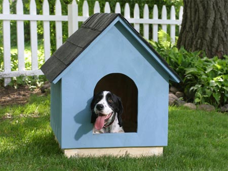 HOME DZINE Home DIY | Build a basic dog house or kennel diagram of doorway 