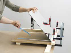 Mirror with sophisticated wood frame