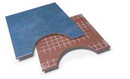 Cut circles into tiles