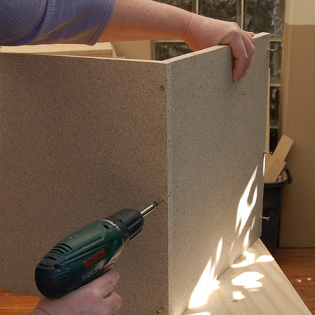 Cuddly ottoman for a nursery