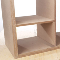 Make this open shelf bookcase