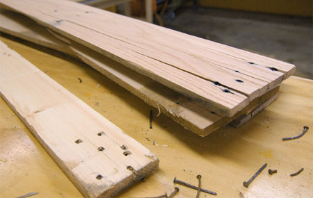 Planks from pallet