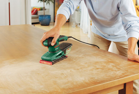 Use the right sander 