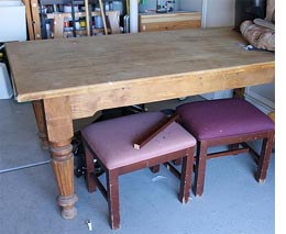 Farmhouse table restoration