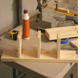 Make a shadowbox display shelf