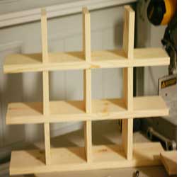 Make a shadowbox display shelf