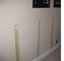 Add wall panels to a dining room