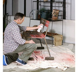 restore old garden furniture