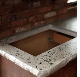 Cut out an opening in your countertop