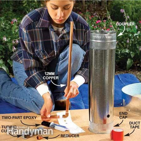 concrete water fountain instructions