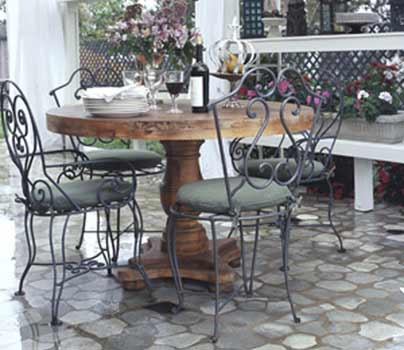 Dzine Garden How To Paint A Patio Floor, How To Strip And Repaint Wrought Iron Furniture Philippines
