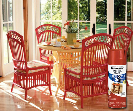 restore paint wicker furniture rust-oleum