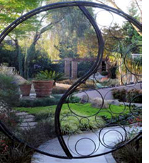 winter landscape in a garden