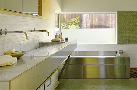 interior home design build with concrete