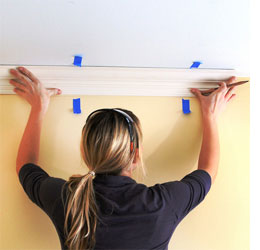 Home Dzine Home Improvement Easy Way To Install Crown Moulding
