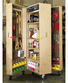 More organised storage for a garage