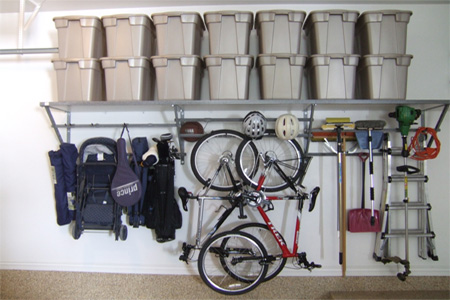 More organised storage for a garage