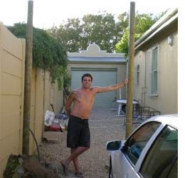 A garage becomes a relaxation zone